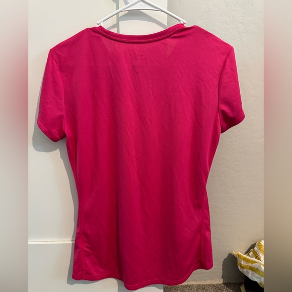 Nike Women's Pink Dri-Fit running short sleeve tee Size Medium - Picture 4 of 6